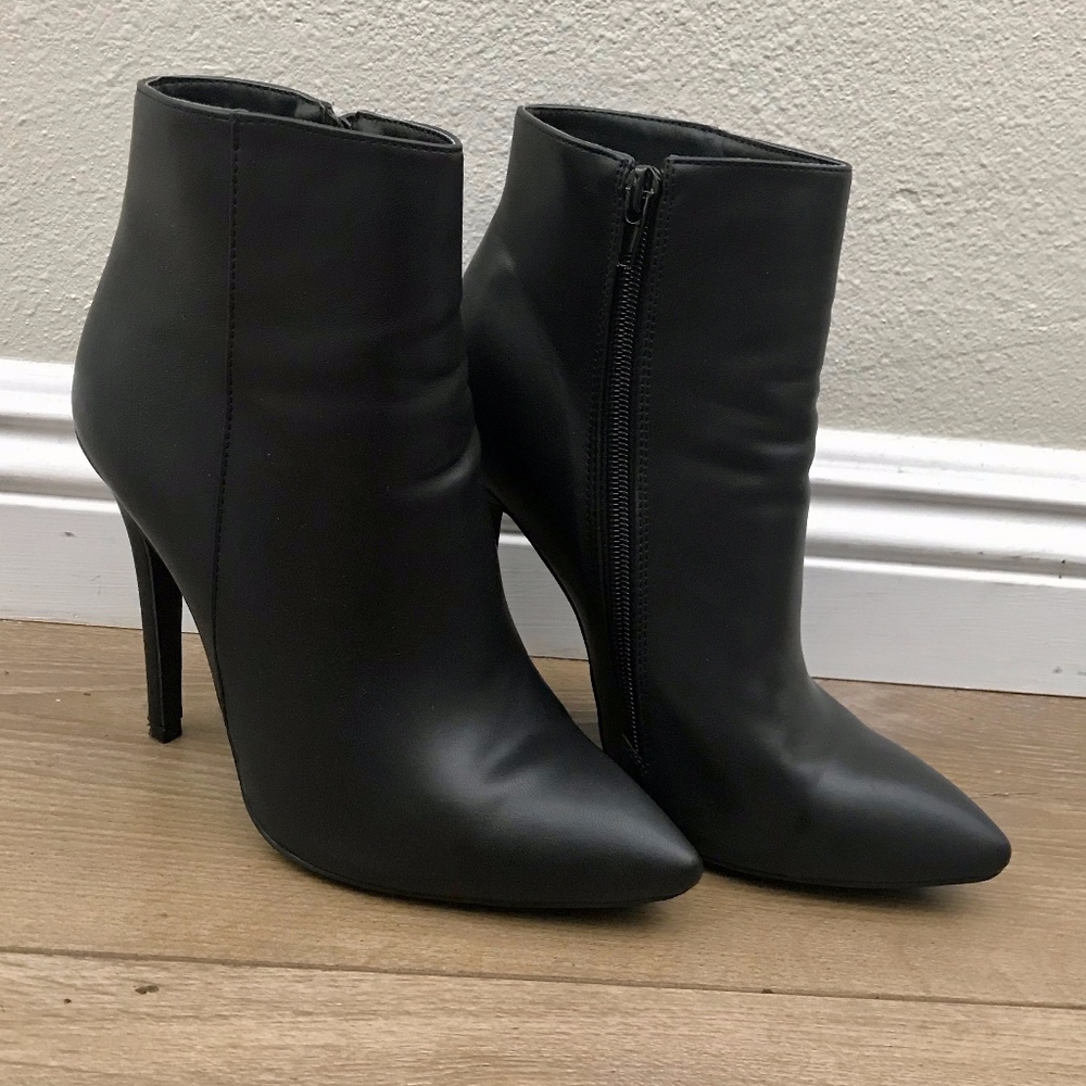 Black Stiletto Ankle Boots